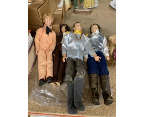A BAG OF FOUR MATTEL DOLL FIGURES 