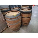 (5) WOODEN BARRELS FOR AGING LIQUOR