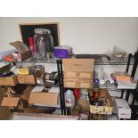 (2) METAL WIRE SHELVES