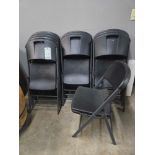 (12) PLASTIC FOLDING CHAIRS