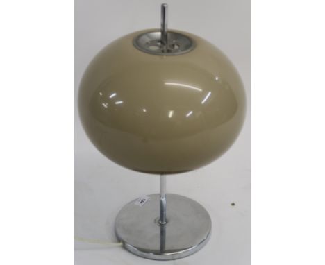 A Mid Century Guzzini style mushroom table lamp Condition Report: Available upon request