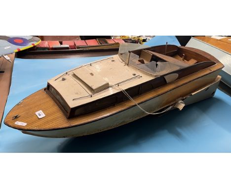Radio control boat with nitro engine Huntsman - Fast Lady 