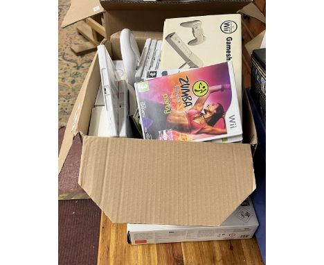 Nintendo Wii games console including Wii fit games accessories 