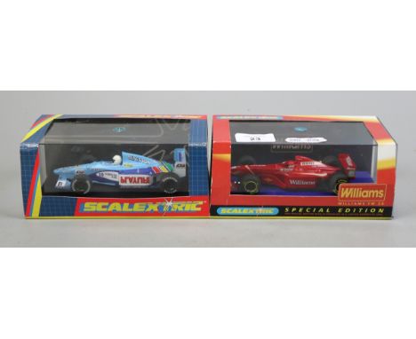 2 Scalextric Cars to inc. Special Edition Williams Mecachrome FW 20 98 