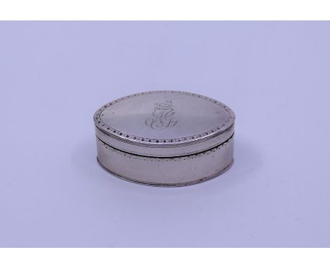 Navette shaped Georgian snuff box&nbsp;