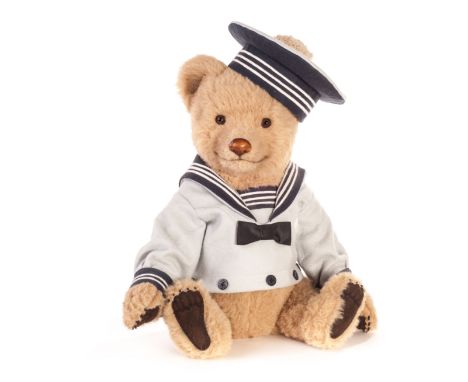 A R. John Wright Dolls Inc. The Bears-at-Sea ‘Bear Bo-Sun’, limited edition 247 of 250, sailor’s suit, duffle bag, certificat