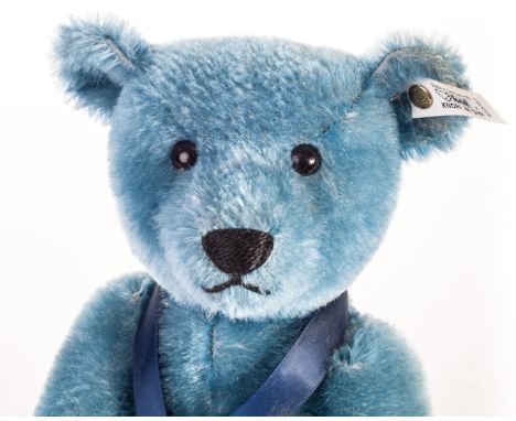 A Steiff Club Limited Edition Teddy Bear 1908 Blue 35, in original box with certificate, No.12980, 1994/95