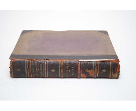 Boyle (J. R.), Vestiges of Old Newcastle and Gateshead, 4to., quarter morocco bound, illustrated by W. H. Knowles, R. W. Mart