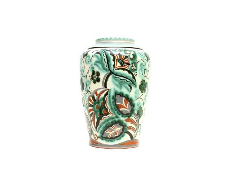 Truda Carter (1901-1990) for Carter Stabler and Adams - a Poole Pottery vase, circa 1925, decorated by Margaret Holder in pat