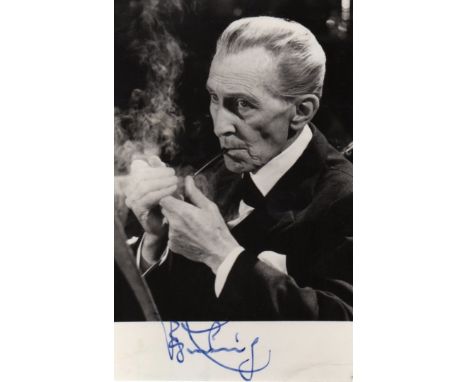 CUSHING PETER: (1913-1994) English Actor, famous for his roles in the Hammer Films, as well as portraying Doctor Who, Sherloc