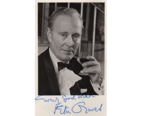 ACTORS: A good selection of signed postcard photographs and slightly larger, by various actors, including Peter Graves, John 