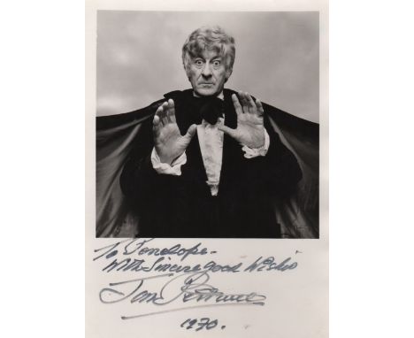 PERTWEE JON: (1919-1996) English Actor, famous for his portrayal of the Third Doctor in the science fiction series Doctor Who