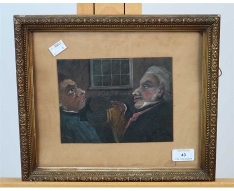British school, late 19th century, Dentistry sketch, mixed media, 15 x 19.5cm