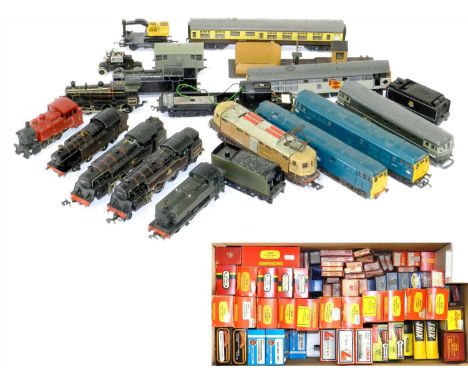 Mixed Lot of Hornby, Graham Farish, Airfix, Dublo, Lima OO Engines. Some complete, some suitable for spares, including ten en