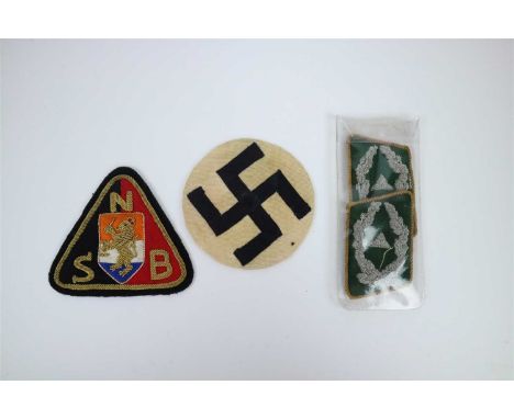 A Third Reich Nationaal-Socialistische Beweging in Nederland (National Socialist Movement in the Netherlands) sleeve patch em