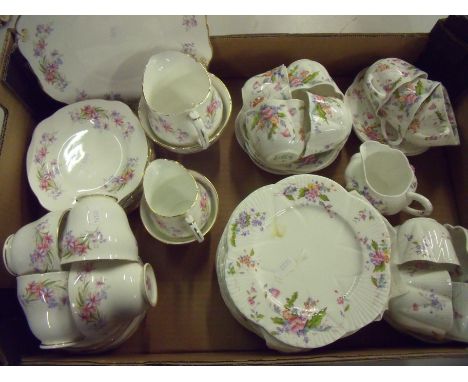 Foley late Victorian part tea service and a similar Duchess part tea service (2)