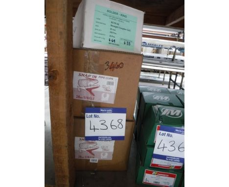 ***BUSINESS RECOVERY &amp; INSOLVENCY DIRECT***OPEN PIPE CLIPS 28MM x4 BOXES