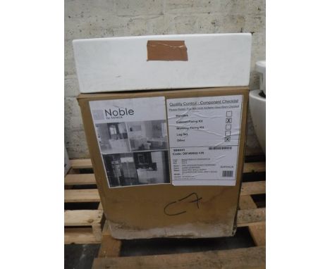 ***BUSINESS RECOVERY &amp; INSOLVENCY DIRECT***WALL HUNG CABINET IN LIGHT WOOD AND SINK IN WHITE