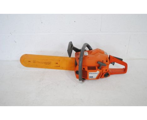 A Husqvarna 36 air injection petrol chainsaw