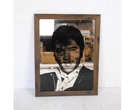 An Elvis Presley vintage mirror - 53cm x 69cm