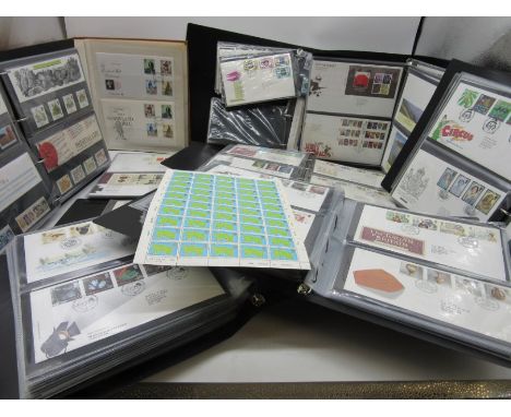 Ten albums of first day covers dating from 1960's- 80's