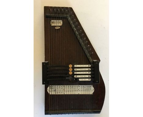 A T.Meinhold's Autoharp (Accord-Zither-Herfe), with applied importers label for "H.Boyd &amp; Co. (Newcastle), length 48cm.