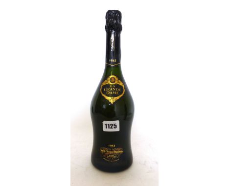 A bottle of Veuve Clicquot Ponsardin La Grand Dame 1983 vintage Champagne with box 75cl (some damage to box)