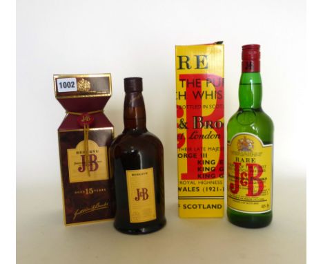 2 bottles of Justerini & Brooks old Scotch Whisky with boxes, 1x Rare 40% 70cl & 1x Reserve 15 year old 40% 75cl 