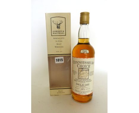 A bottle of Gordon & Macphail Dallas Dhu 23yr old Single Speyside Malt Scotch Whisky "Connoisseurs Choice" distilled in 1971 