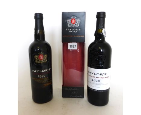 2 bottles of Taylor's Late Bottled Vintage Port, 1x Year 1997 20% 75cl & 1x Year 2000 with box 20% 75cl