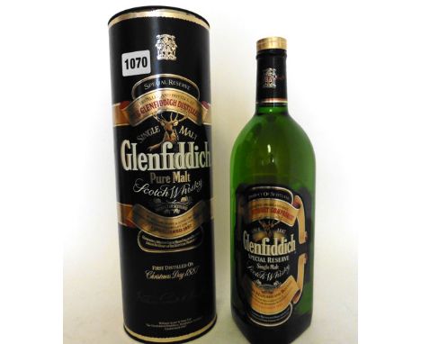 A large bottle of Glenfiddich Special Reserve Single Malt Scotch Whisky with carton estimated circa 1980's 43% 1.125 litre
