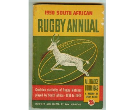 RUGBY UNION - 1950 SOUTH AFRICA RUGBY ANNUAL THE VERY FIRST EDITION&nbsp;