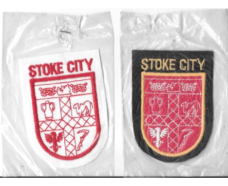 VINTAGE STOKE CITY SEW ON BLAZER BADGES
Still in original packets&nbsp;