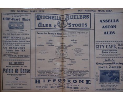 1930/31 BIRMINGHAM BOUND VOLUME
21 First team League Division One plus 2 English (F.A.) Cup
21 Reserves.
All bound without th