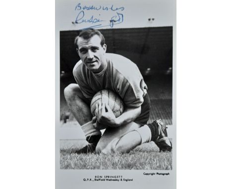 SHEFFIELD WEDNESDAY RON SPRINGETT AUTOGRAPHED DAILY MIRROR POSTCARD
Vintage Daily Mirror 6” x 4”&nbsp; football collectors ph