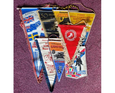 VINTAGE SPEEDWAY PENNANTS&nbsp;