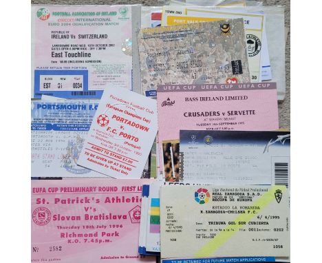 FOOTBALL TICKETS X 62 INC'S EUROPEAN &amp; BIG MATCH
1990's - 2000's with the odd 1980's ticket all noted