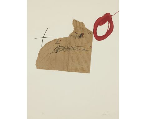 [§] ANTONI TÀPIES (SPANISH 1923-2012)COMPOSITION (G691) Signed and dated 2/100 in pencil, lithograph64cm x 49cm (25in x 19.25