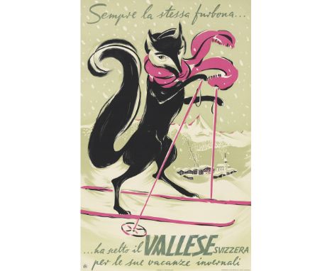 GONGARO JEANVALLESE, SUIZZERALithograph, 1951, condition A; not backed102cm x 64cm (40in x 25in)