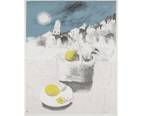 [§] MARY FEDDEN (BRITISH 1915–2012)BASKET OF LEMONS, 1971 S/P, signed in pencil, lithograph, unframed77.5cm x 57cm (30.5in x 