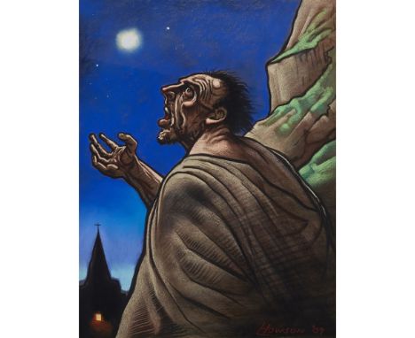 [§] PETER HOWSON (SCOTTISH B.1958)ZEBULLIN III Signed and dated '09, pastel60cm x 45cm (23.5in x 17.75in)