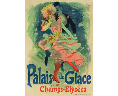JULES CHERET (1836-1932)PALAIS DE GLACE Lithograph, 1890, condition B+; backed on linen122cm x 86cm (48in x 34in)
