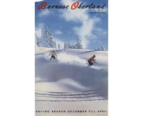 AMSTUTZ &amp; HERDEGBERNESE OBERLAND Lithograph, 1944, condition B+; not backed102cm x 64cm (40in x 25in)