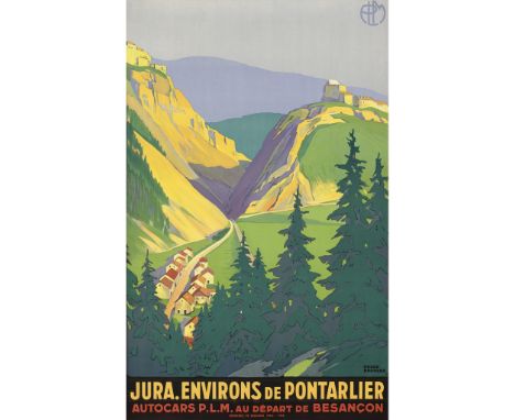 ROGER BRODERS (1883-1953)JURA.ENVIRONS DE PONTARLIER Lithograph, 1930, condition A-; backed on linen100cm x 62cm (39.5in x 24