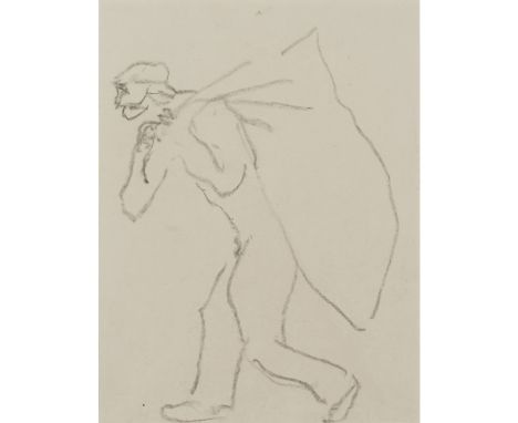 HENRI GAUDIER-BRZESKA (FRENCH 1891-1915)COALMAN Charcoal, with a further sketch in pen and ink verso, possibly a self-portrai