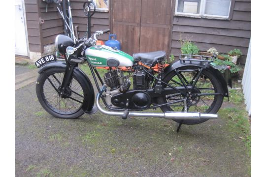 1935 250cc Royal Enfield Model B Reg. No. AVE 818 Frame No. 1980 Engine ...