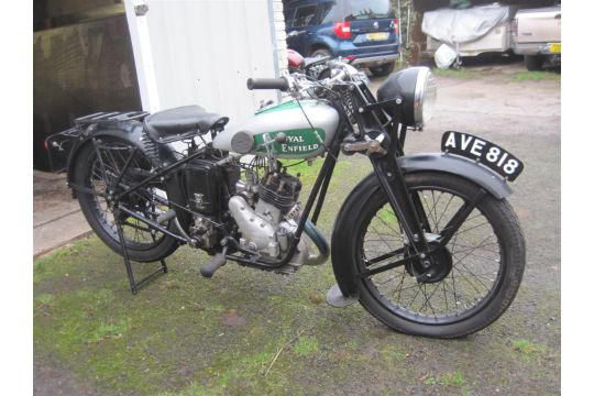 1935 250cc Royal Enfield Model B Reg. No. AVE 818 Frame No. 1980 Engine ...