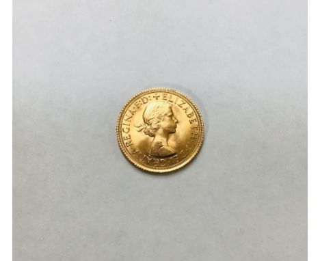 Elizabeth II 1965 Brilliant Uncirculated Bullion Sovereign.