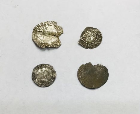 Four Henry VIII &amp; Postumus Henry VIII Silver Coins, including Halfgroat mm Arrow, Sovereign type Penny London mint mm har