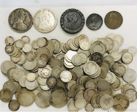 Collection of British Pre 20 Silver with two Austrian Maria Theresia Silver one Thaler Coins both SF strike (1890&rsquo;s-193